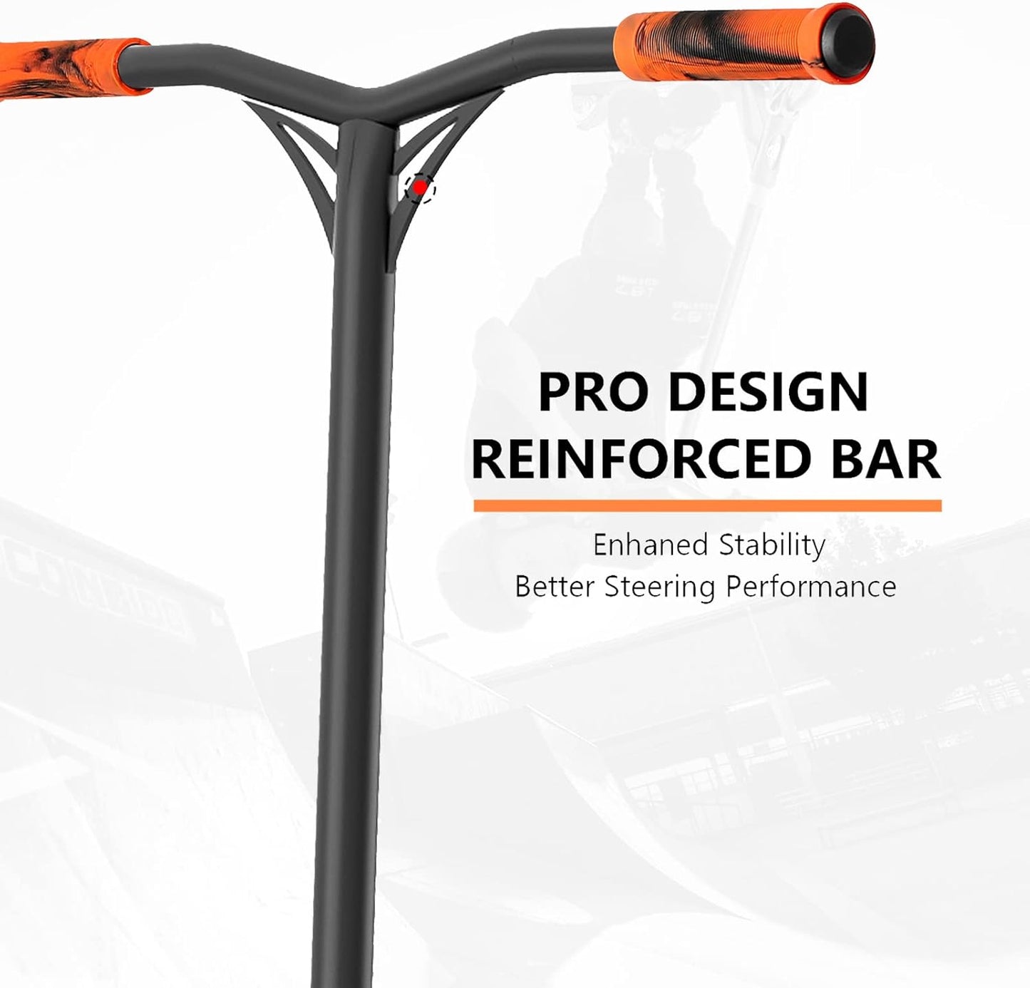 K1 Pro Scooters - Stunt Scooter | Trick Scooter - Intermediate and Beginner Freestyle Scooter for Kids 8 Years and Up,Teens and Adults -Quality Kick Pro Scooter for Boys and Girls (V4-Orange)