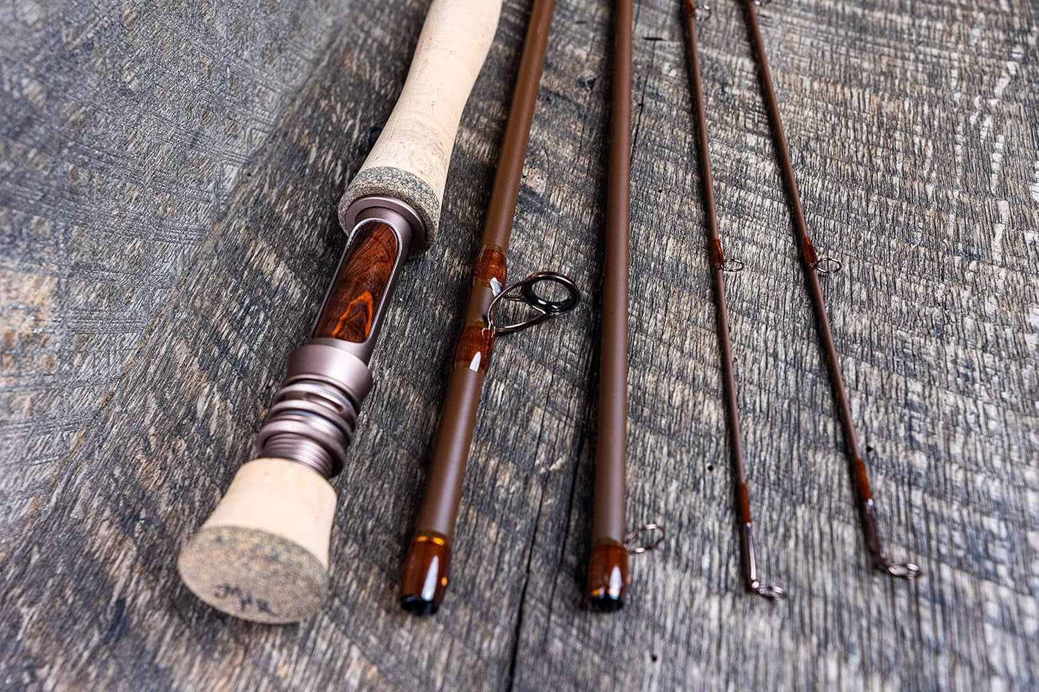 Moonshine Rod Co. Fly Fishing Rod with Carrying Case and Extra Rod Tip Section, Slow-Medium-Fast Action