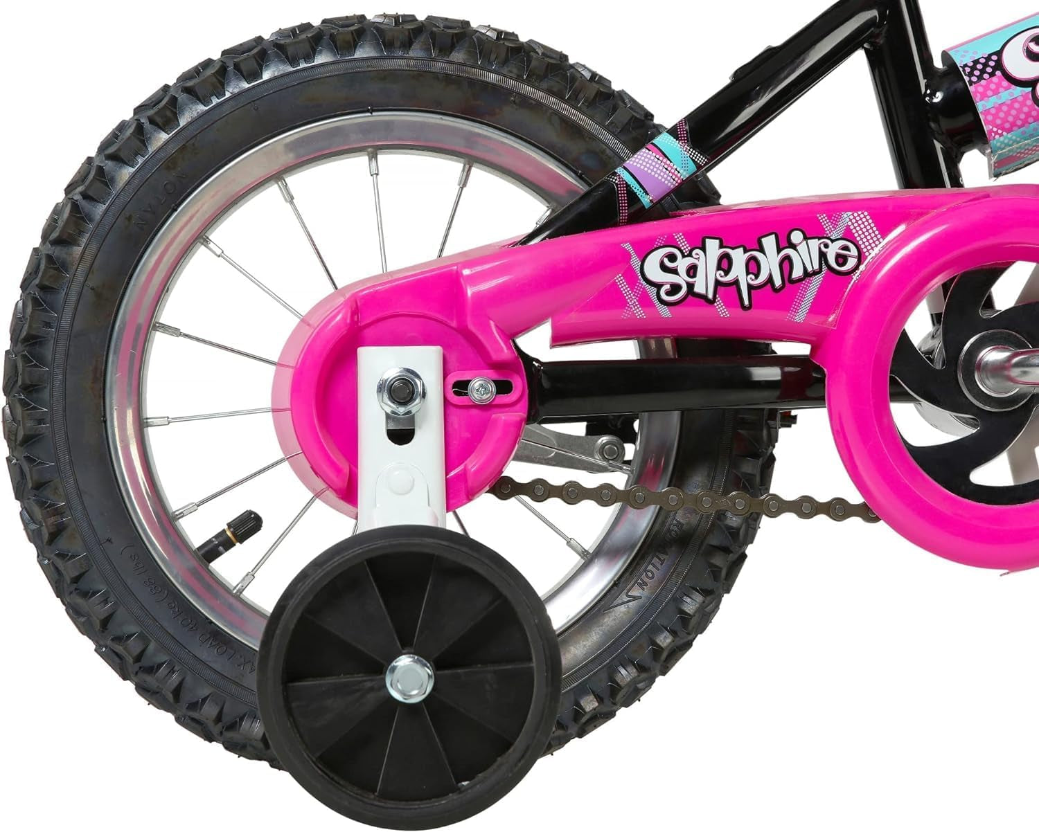 Magna Sapphire Bike - Sturdy Steel Frame, Front and Rear Hand Brakes, Adjustable Seat, Kickstand - Ideal for Ages 6-10, Perfect for Outdoor Riding