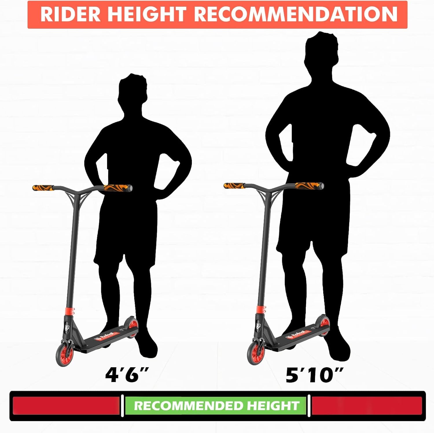 K1 Pro Scooters - Stunt Scooter | Trick Scooter - Intermediate and Beginner Freestyle Scooter for Kids 8 Years and Up,Teens and Adults -Quality Kick Pro Scooter for Boys and Girls (V4-Orange)