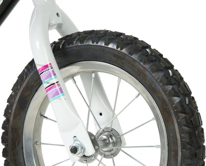 Magna Sapphire Bike - Sturdy Steel Frame, Front and Rear Hand Brakes, Adjustable Seat, Kickstand - Ideal for Ages 6-10, Perfect for Outdoor Riding
